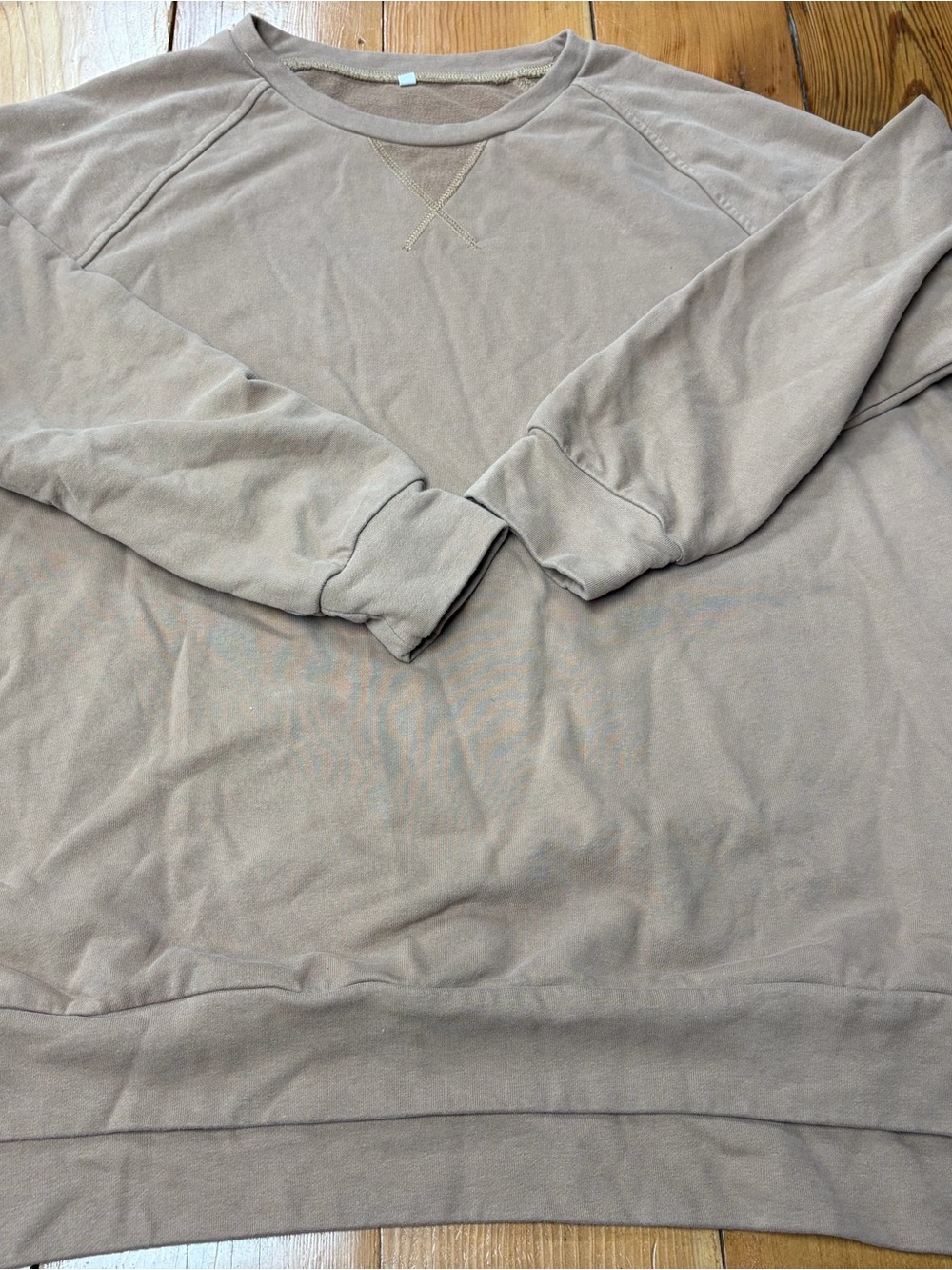 Women's Taupe Crewneck Sweatshirt - Unbranded